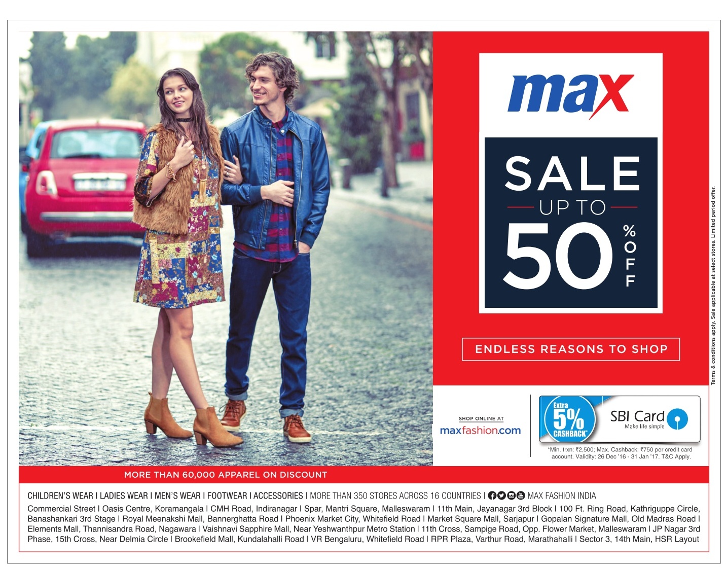 max sale 50 off